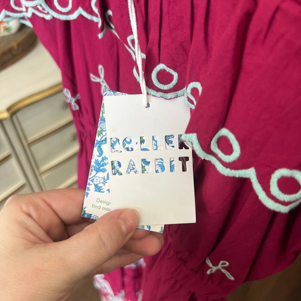 NWT Roller Rabbit Peonia Embroidered Eleanor Dress - Picture 12 of 13
